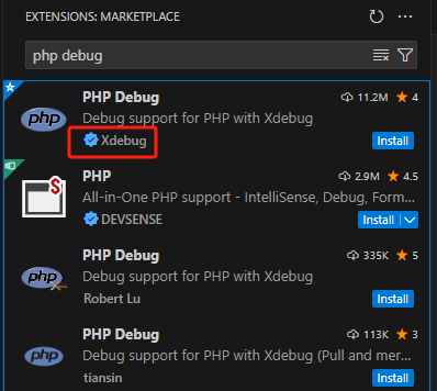 安装PHP Debug扩展